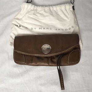 Marc By Marc Brown Leather Clutch